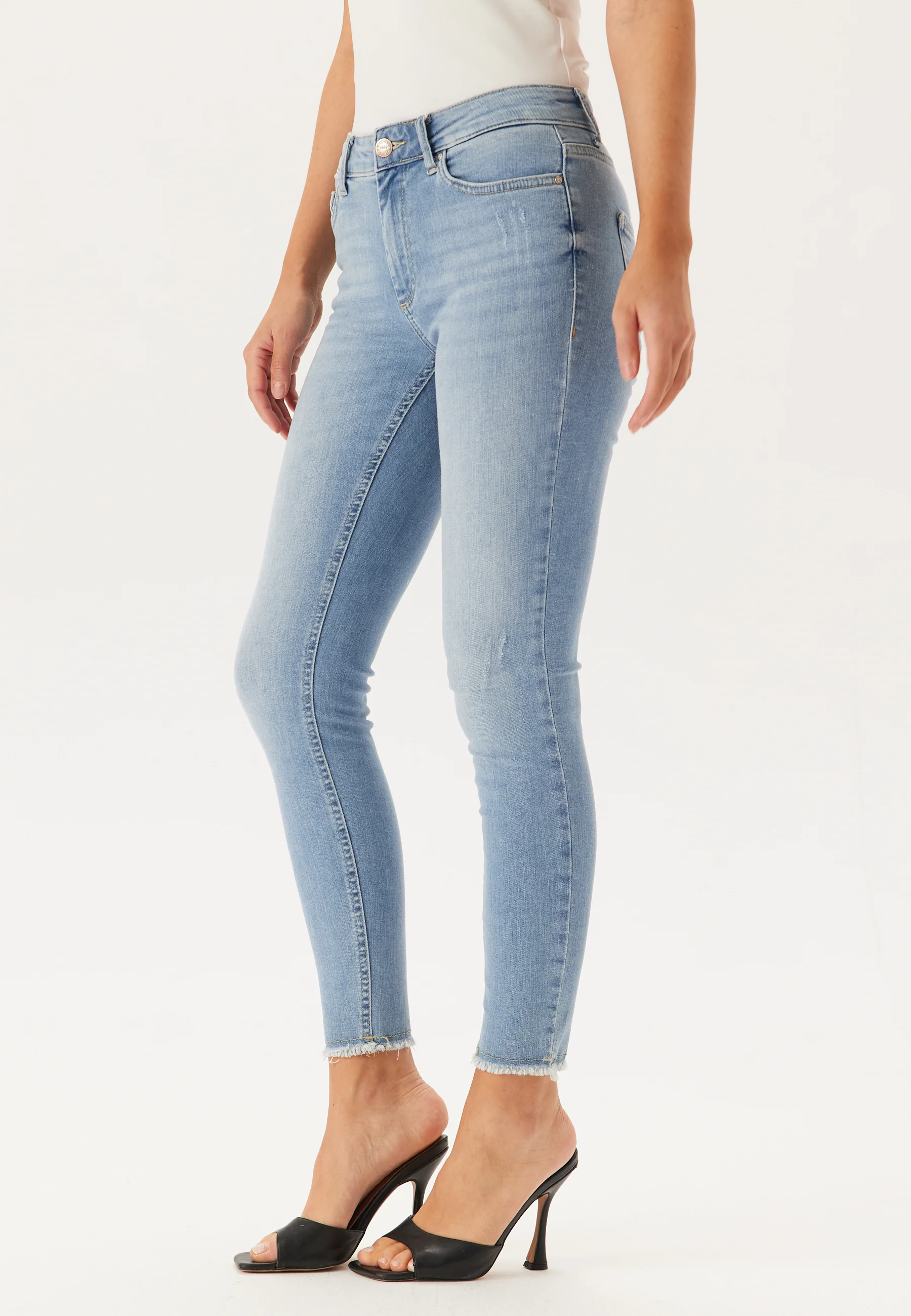 Blush Life Mid Raw Jeans - Image 3