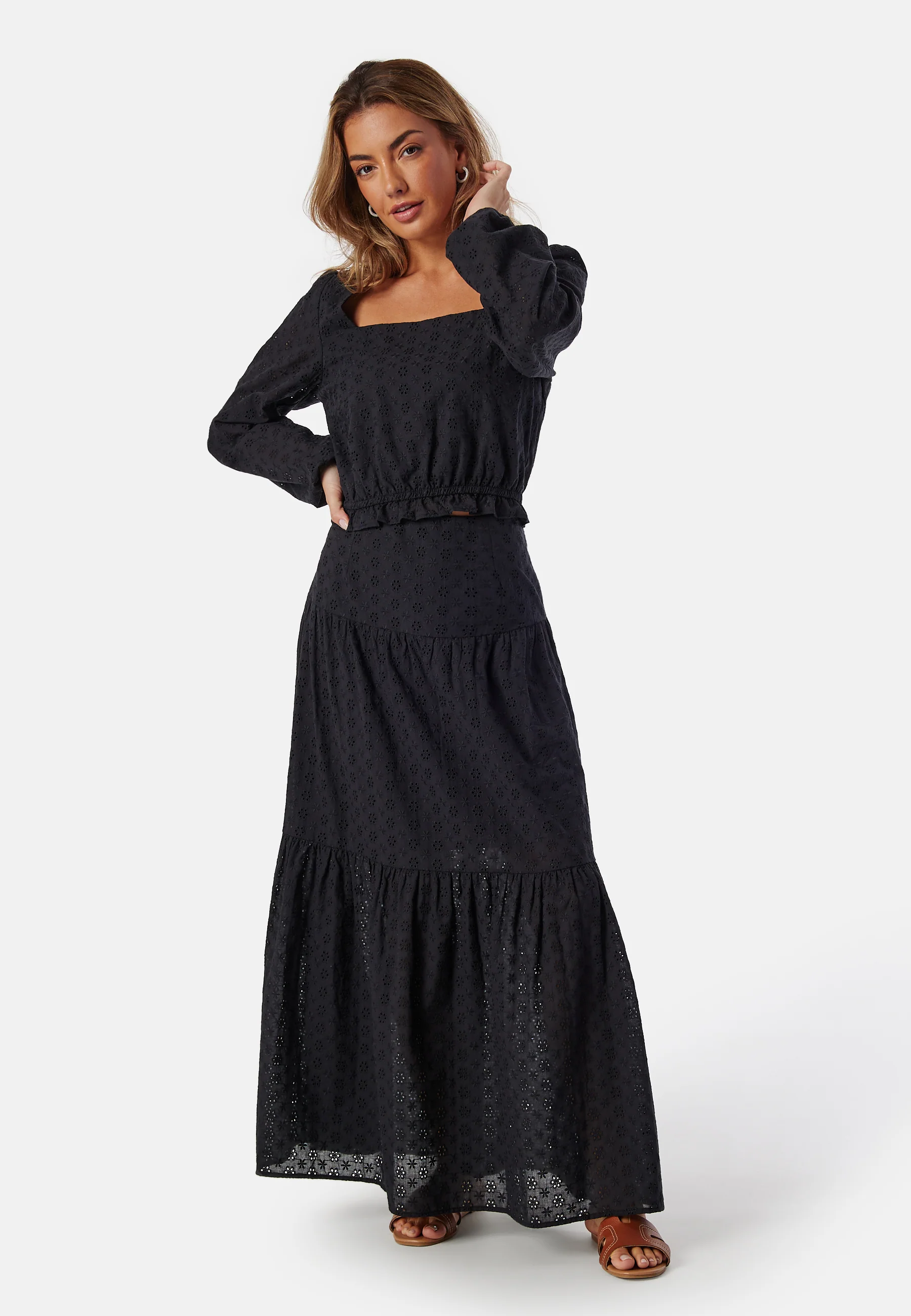 Broderie Anglaise Maxi Skirt - Image 4