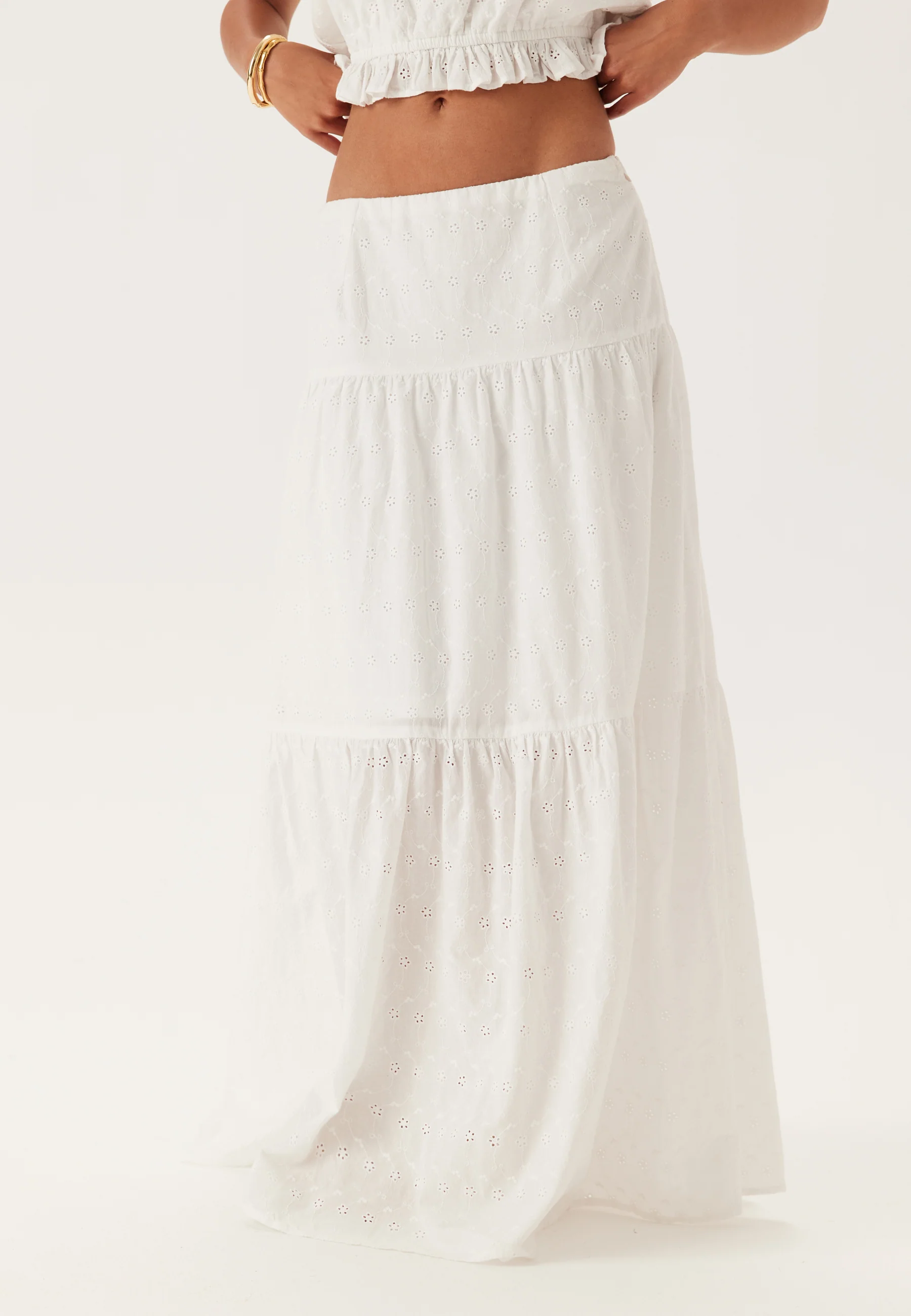 Broderie Anglaise Maxi Skirt - Image 3