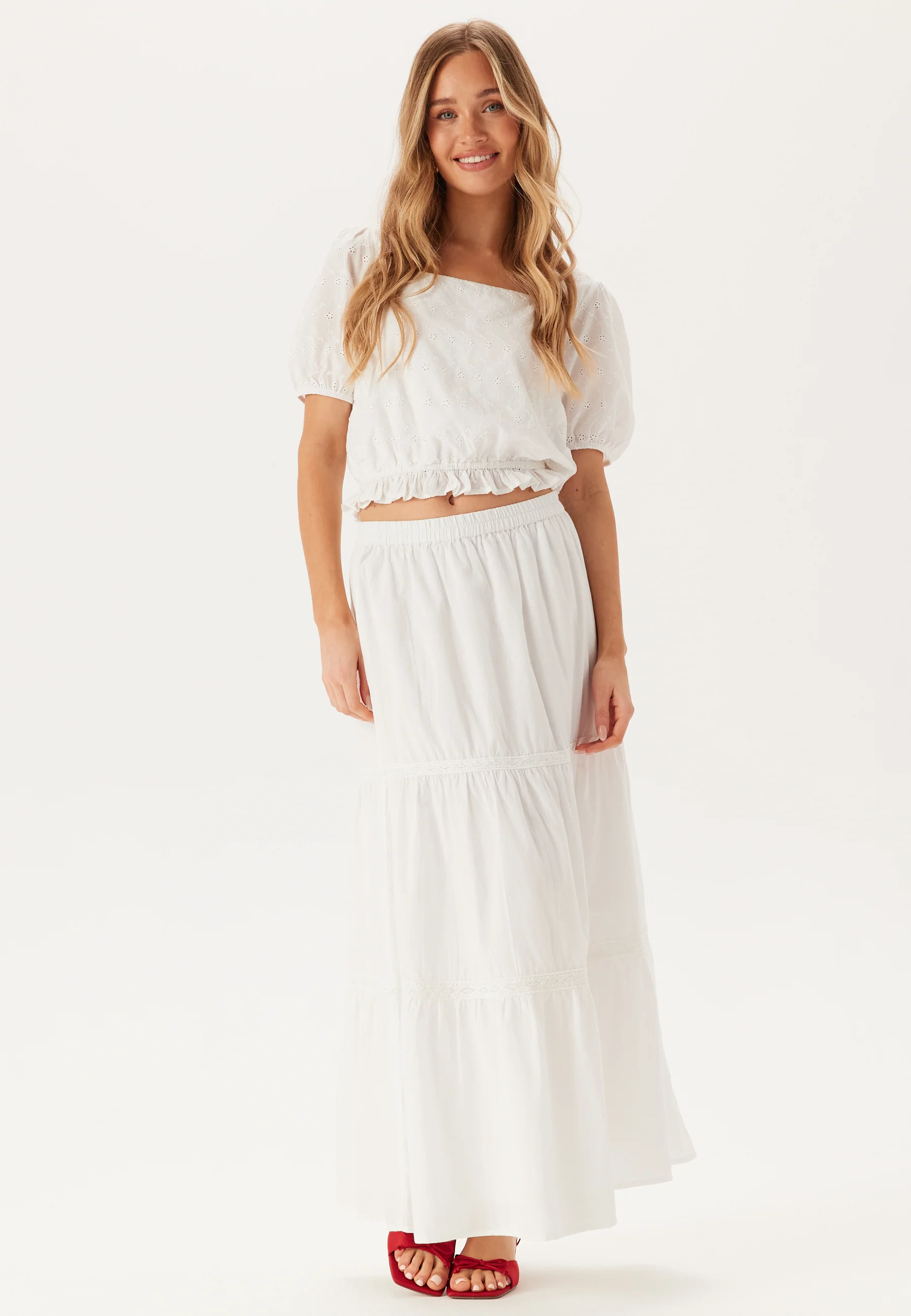 Cotton Lace Maxi Skirt - Image 5