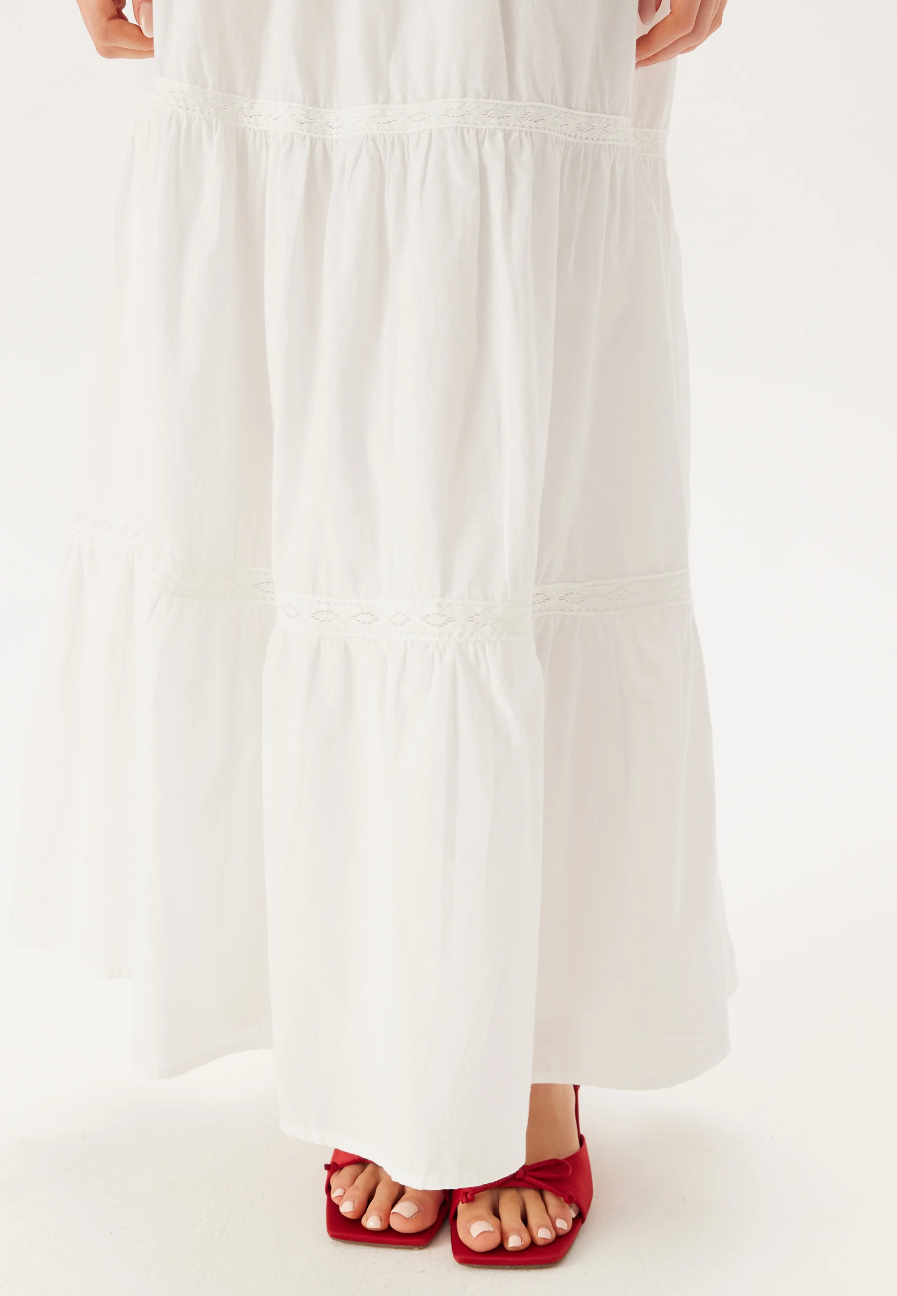 Cotton Lace Maxi Skirt - Image 6