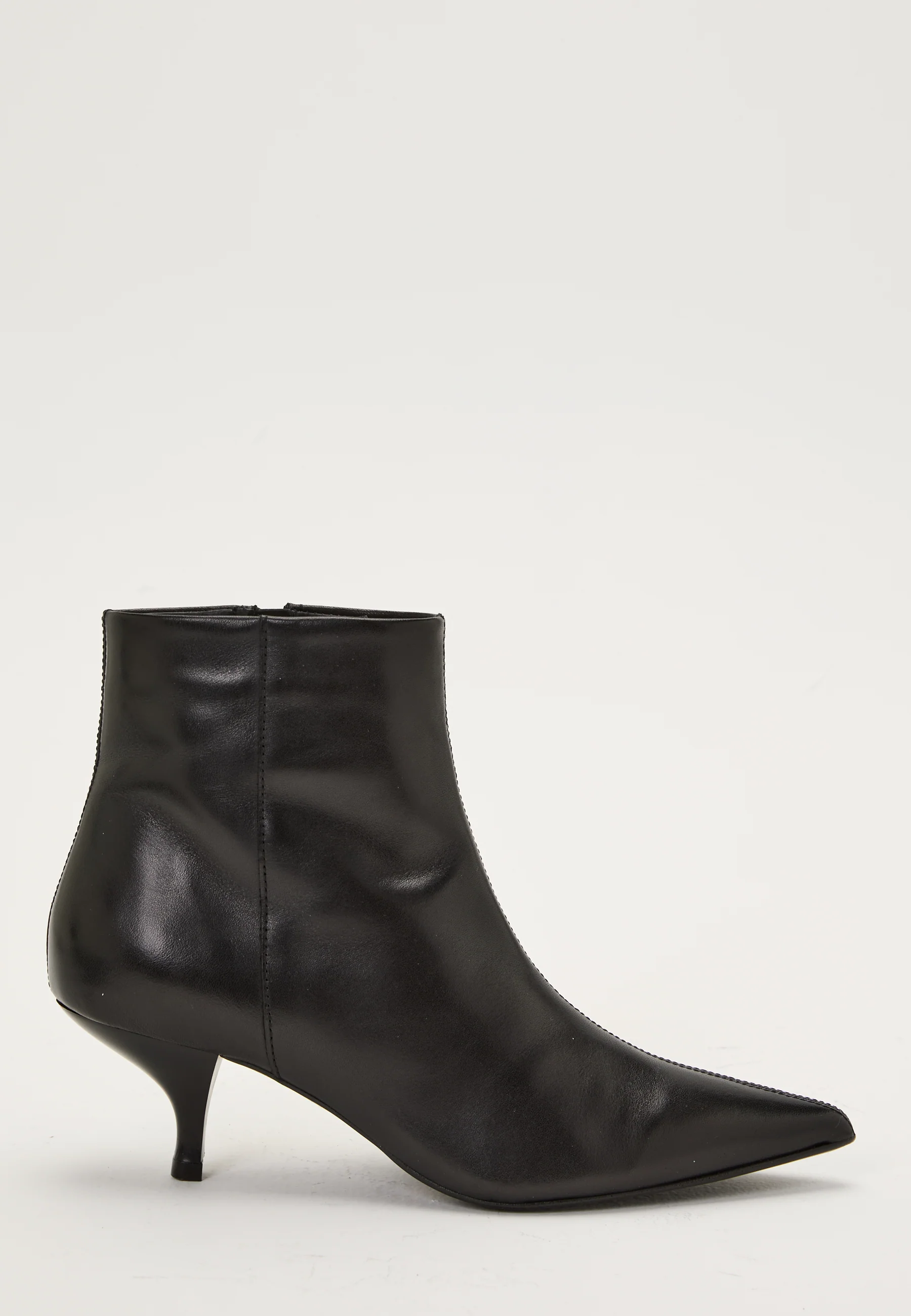 Heeled Leather Ankle Boot - Image 3