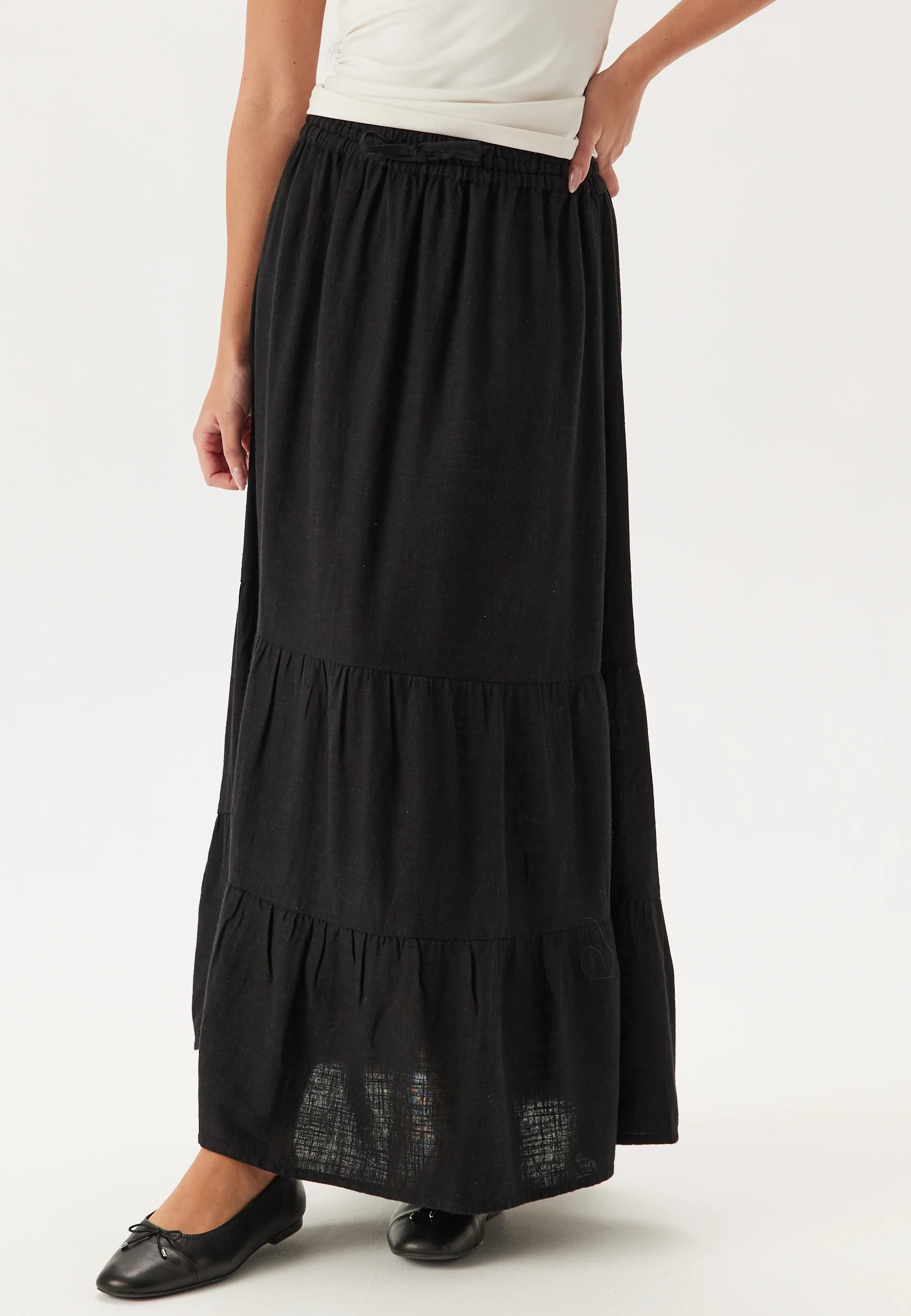 Linen Maxi Skirt - Image 3