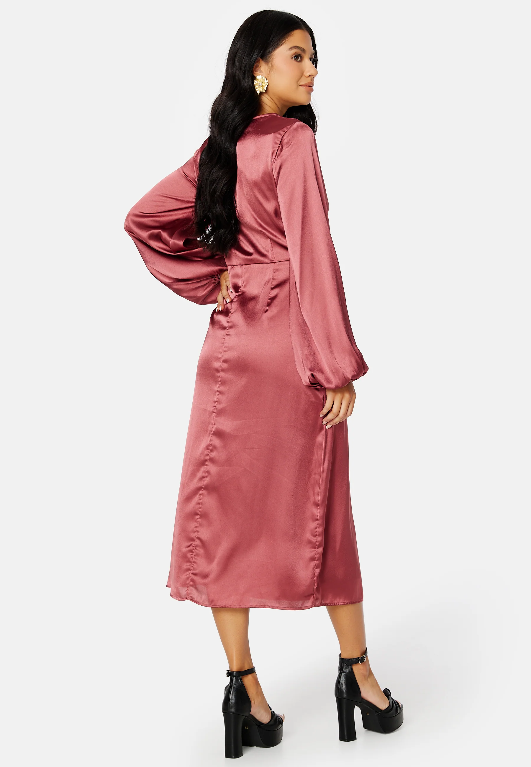 Misha Satin Dress - Image 4