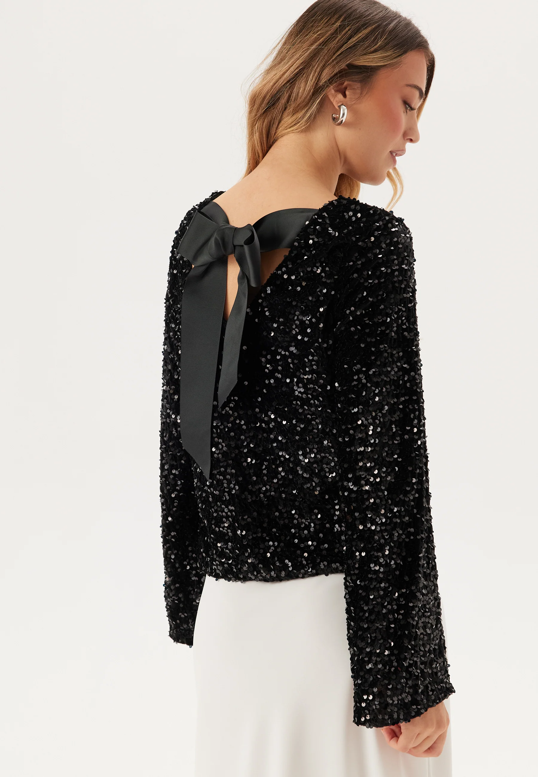 Pckam Ls Deep Back Bow Top - Image 6