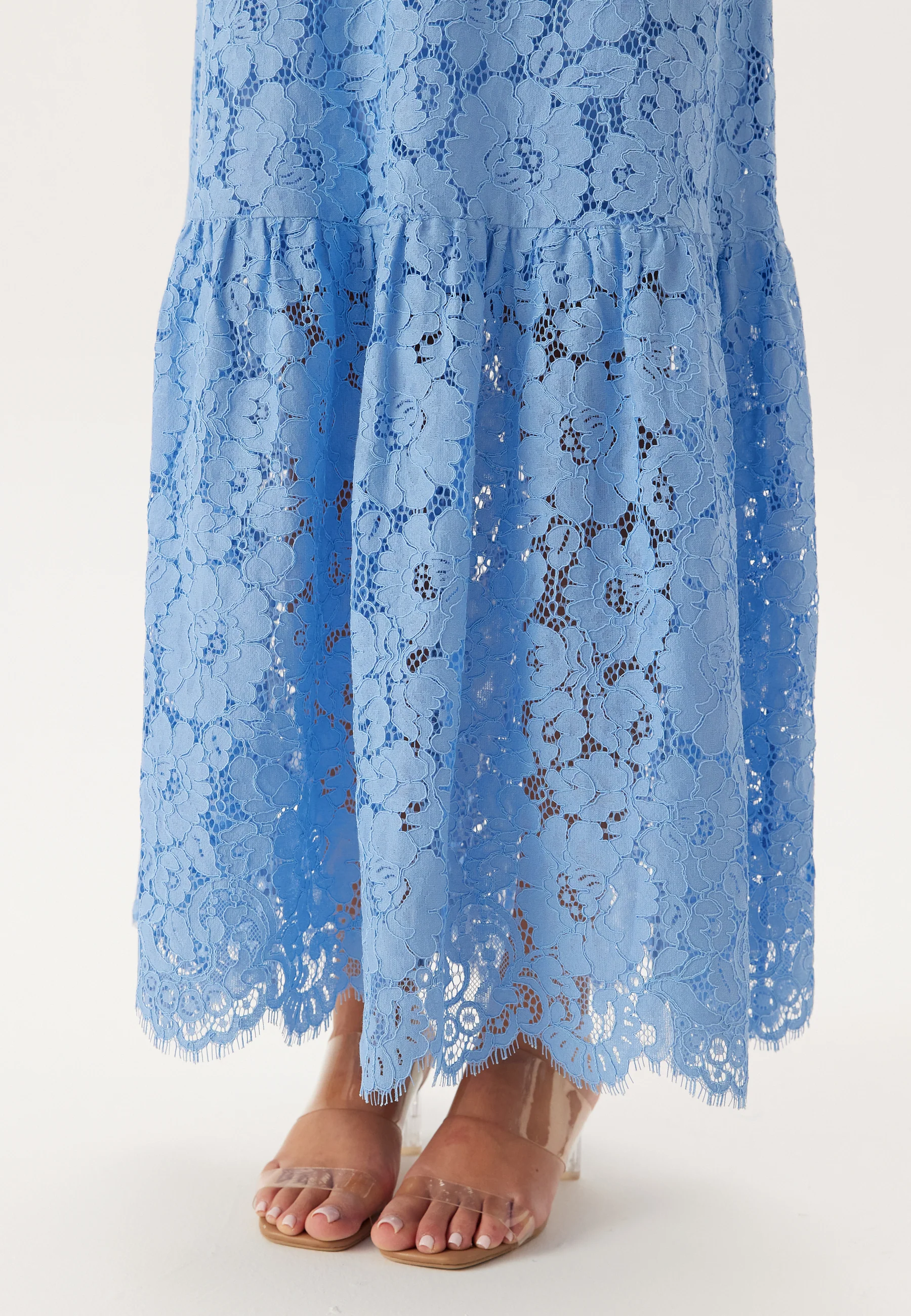 Scalloped Lace Edge Maxi Skirt - Image 5