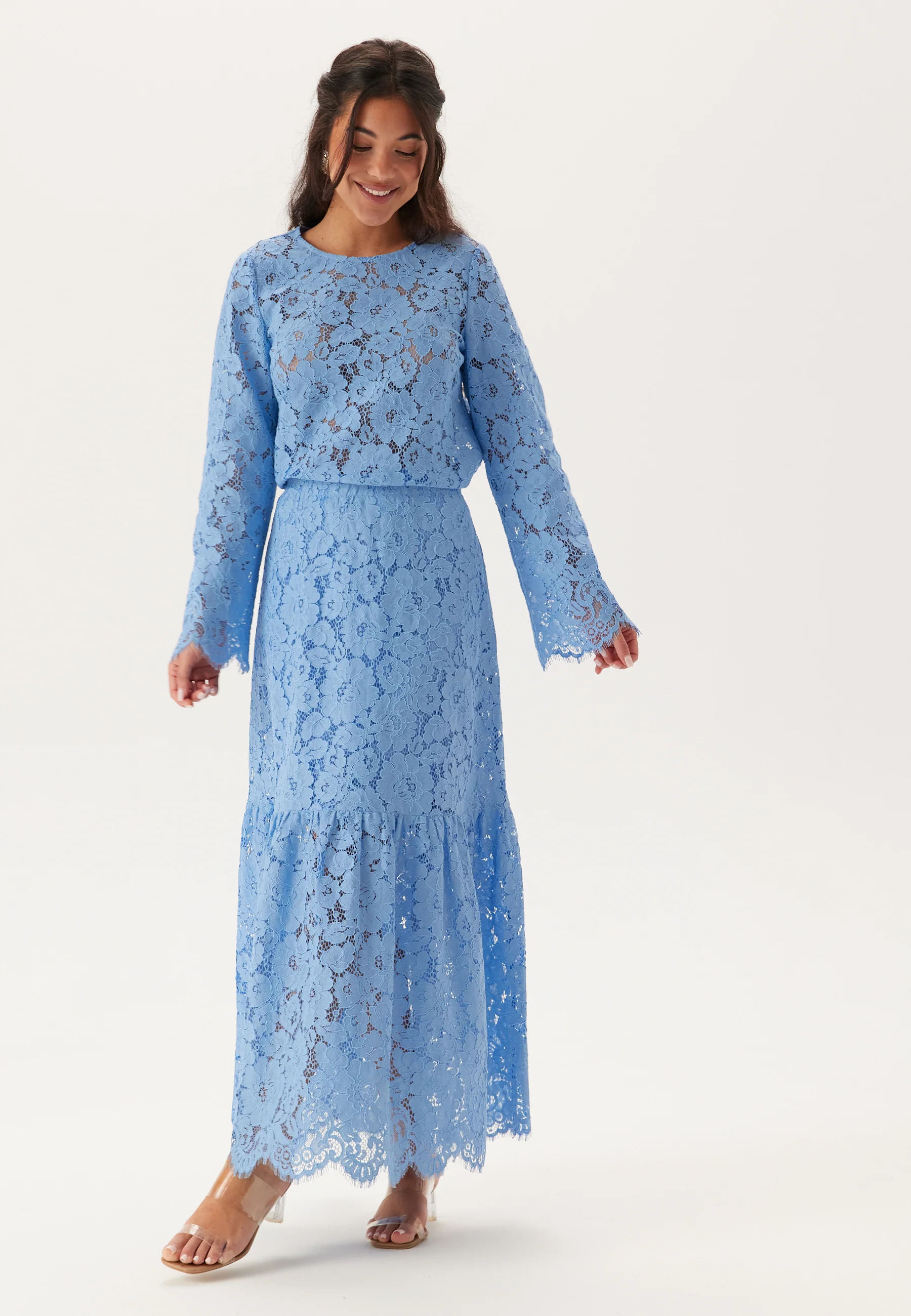 Scalloped Lace Edge Maxi Skirt - Image 6