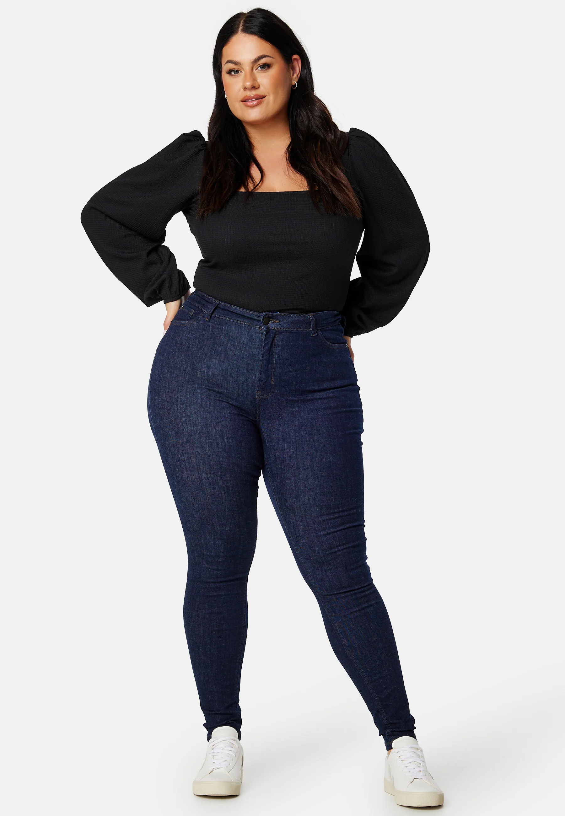 Square Neck Balloon Sleeve Top - Image 7