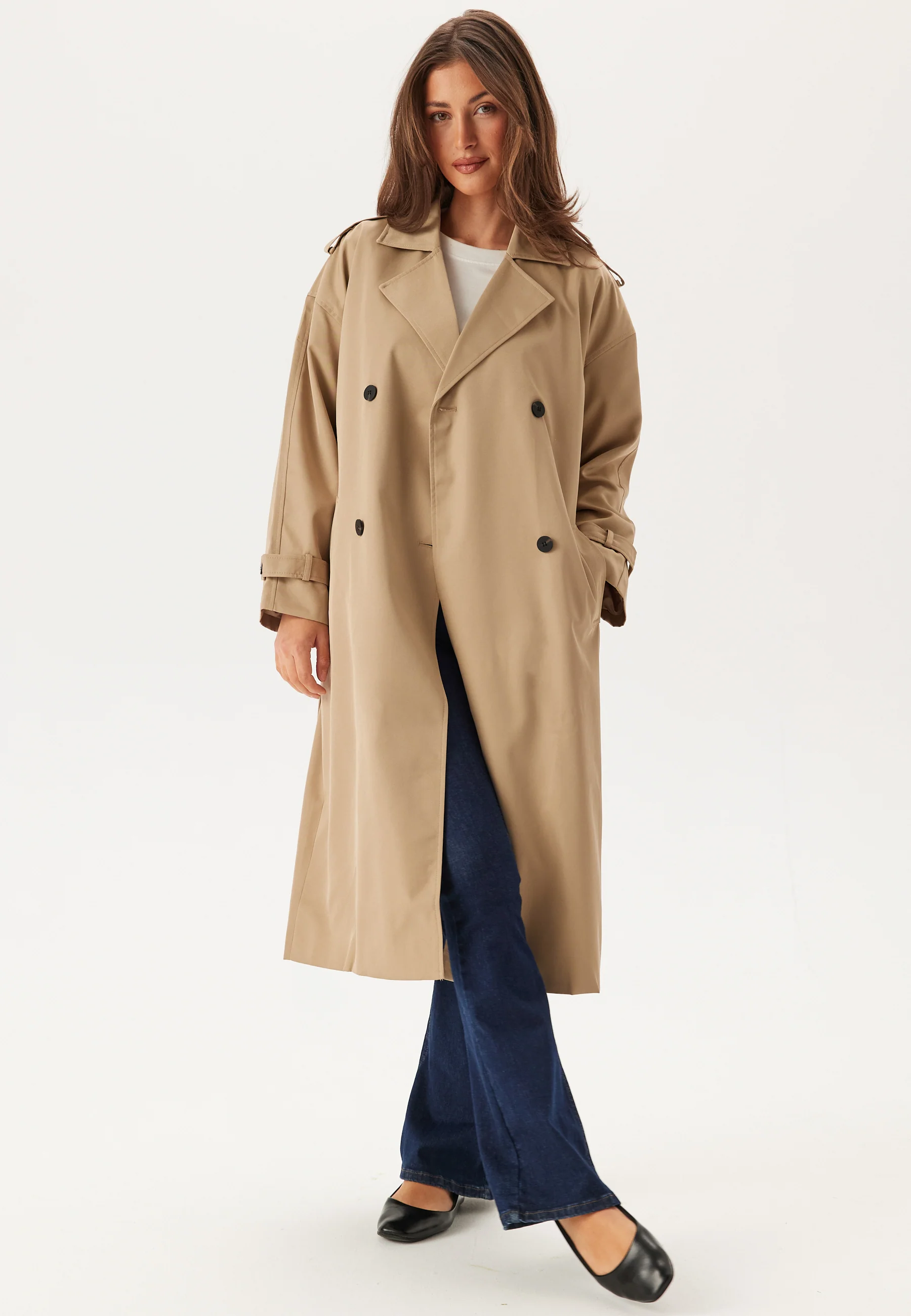 Viaddison L/S LONG TRENCHCOAT - Image 4